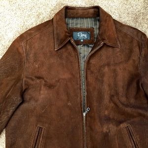 40R Remy Dark Brown Light Deer Skin Leather Coat